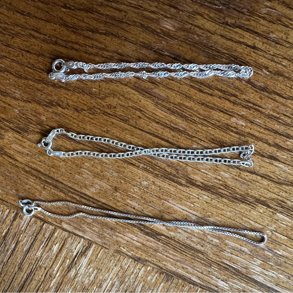 Sterling Silver Bracelet Lot of 3